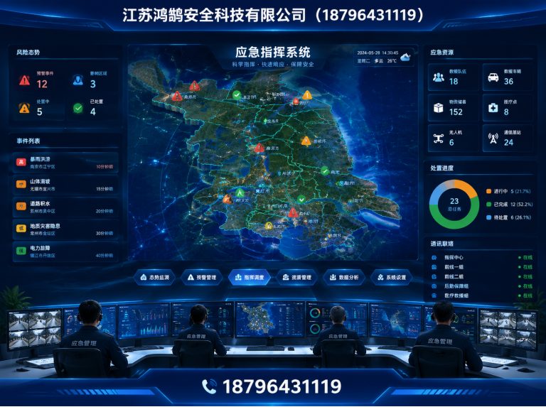 白银消防通信指挥展示图